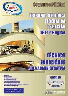 Tribunal Regiona Federal da 5ª Região-TÉCNICO JUDICIÁRIO - ÁREA ADMINISTRATIVA