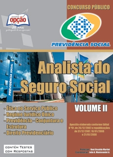 INSS - Instituto Nacional do Seguro Social-ANALISTA DO SEGURO SOCIAL - VOLUME II-ANALISTA DO SEGURO SOCIAL - VOLUME I-ANALISTA DO SEGURO SOCIAL