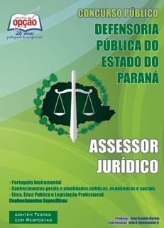 Defensoria do Estado do Paraná-ASSESSOR JURÍDICO