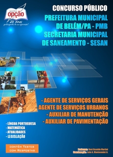 Secretaria Mun. de Saneamento Belém/PA (SESAN)-DIVERSOS CARGOS