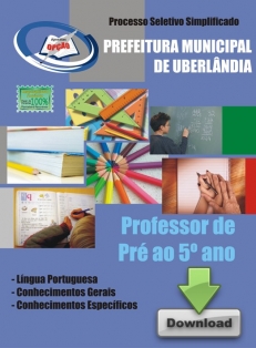 UBERLÂNDIA - MG-PROFESSOR DE PRÉ AO 5º ANO