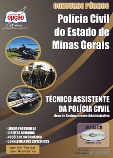 Polícia Civil de Minas Gerais-TÉCNICO ASSISTENTE DA POLÍCIA CIVIL- ÁREA ADMINISTRATIVA