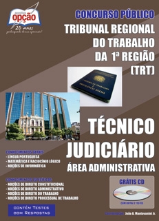 TRT 1ª Região / RJ-TÉCNICO JUDICIÁRIO - ÁREA ADMINISTRATIVA