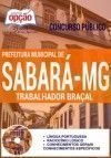 Concurso Prefeitura de Sabará MG 2016 - TRABALHADOR BRAÇAL