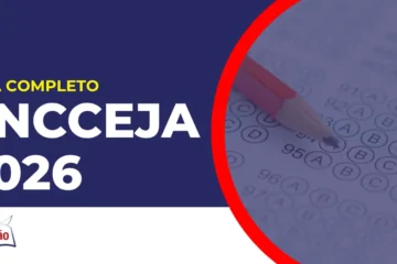 imagem com fundo azul divulgando o Encceja 2026