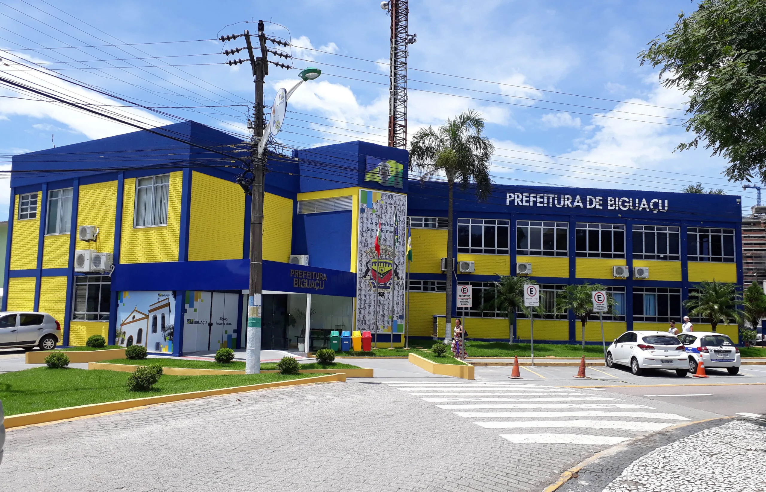 Prédio da prefeitura que abriu vagas para o Concurso Prefeitura de Biguaçu