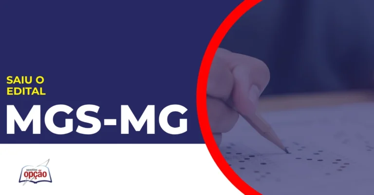 imagem com fundo azul divulgando o Concurso MGS