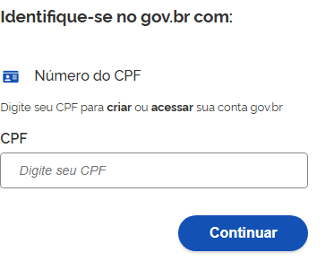 Passo 2: Faça login com a conta gov.br ENEM. Concurso 2026.
