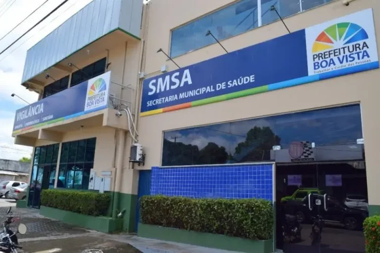 Fachada da secretaria municipal da saúde de Boa vista, onde os candidatos do concurso SMSA Boa Vista vão trabalhar.