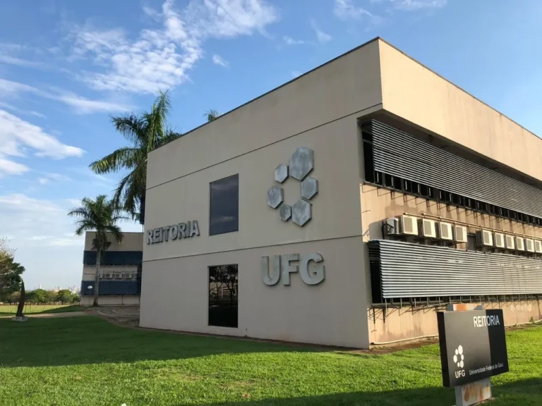 Prédio da reitoria da UFG, onde os candidatos do concurso UFG vão trabalhar.