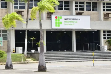 Fachada do IFPE, onde os candidatos do concurso IFPE vão trabalhar.