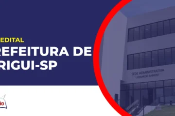 Imagem com fundo azul divulgando o Concurso Prefeitura de Birigui SP