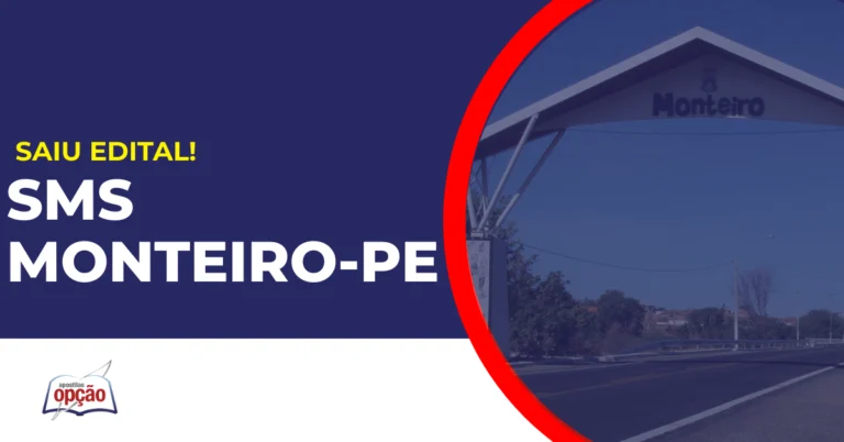 Entrada da cidade Monteiro. Concurso SMS Monteiro PB