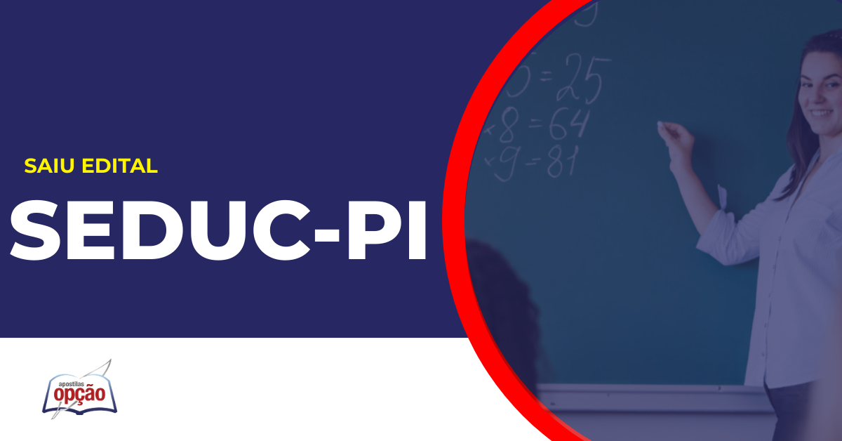 Professora em sala de aula. Concurso Seduc PI