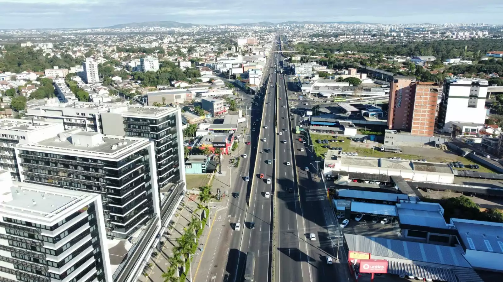 fotografia da vista da cidade de canoas