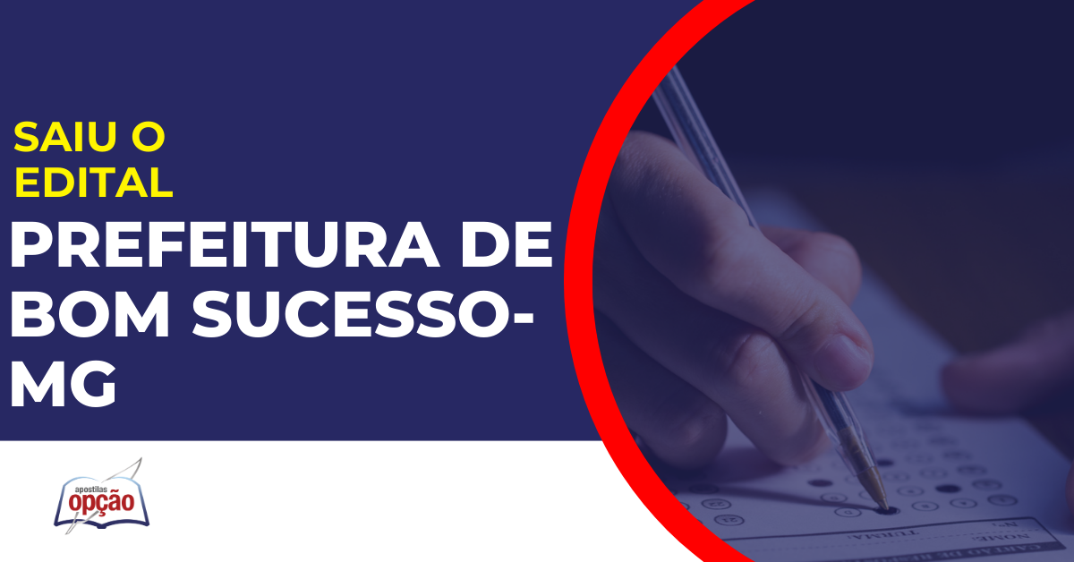 concurso prefeitura de bom sucesso-mg