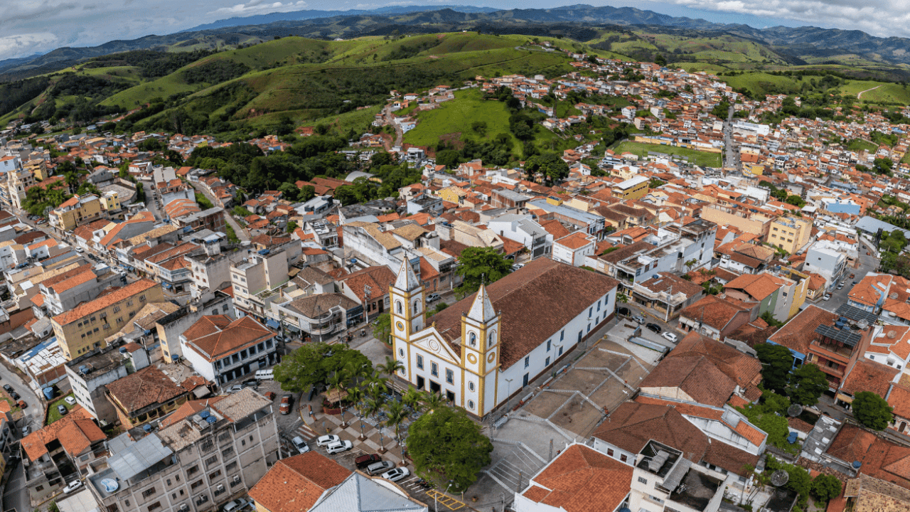 fotografia da vista da cidade de cunha