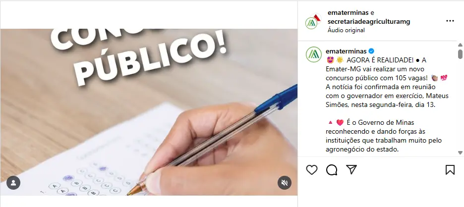 Um novo concurso Emater MG está vindo aí