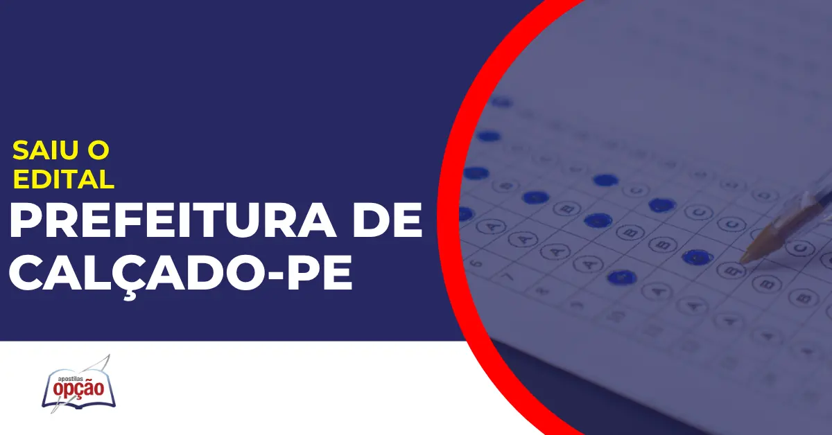 concurso prefeitura de calçado
