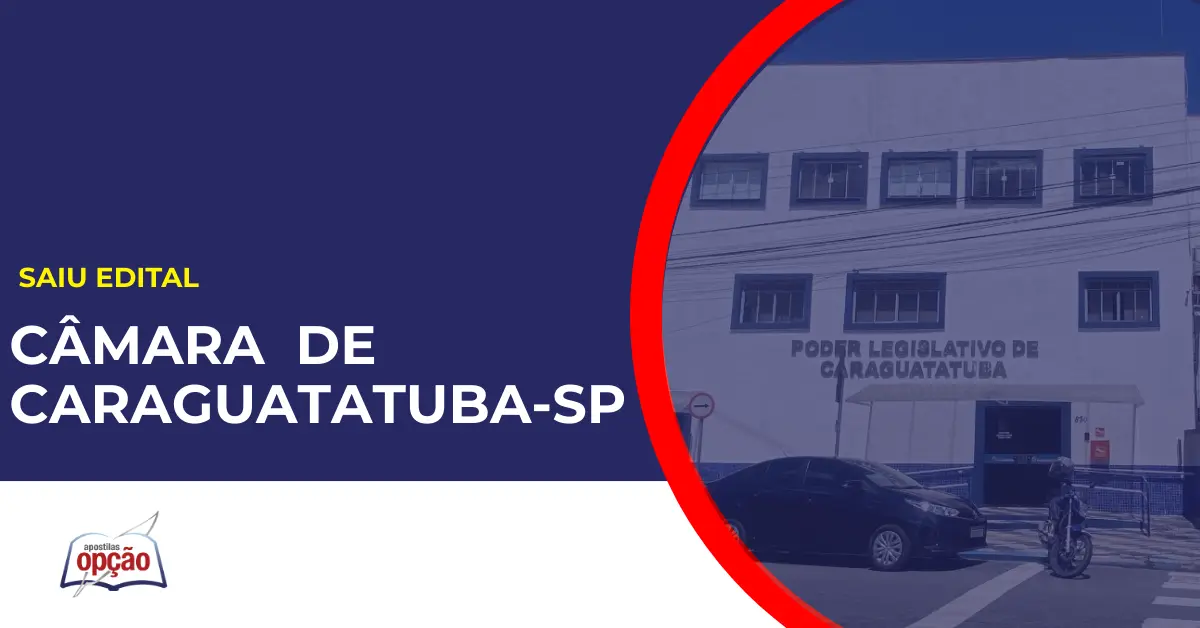 Sede Câmara Municipal de Caraguatatuba no estado de São Paulo. Concurso Câmara de Caraguatatuba.