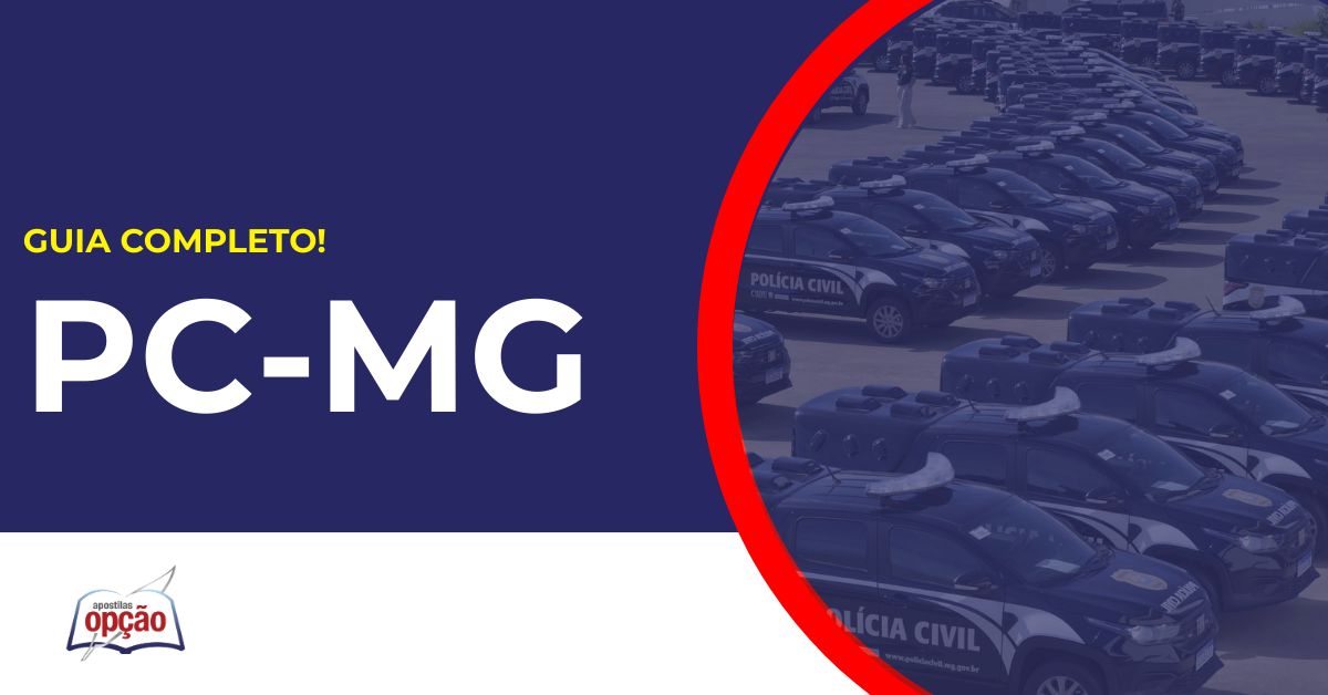 Viaturas PC MG. Concurso PC MG Administrativo