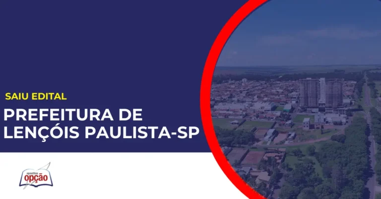 Cidade de Lençóis Paulista no estado de São Paulo. Concurso Prefeitura de Lençóis Paulista.