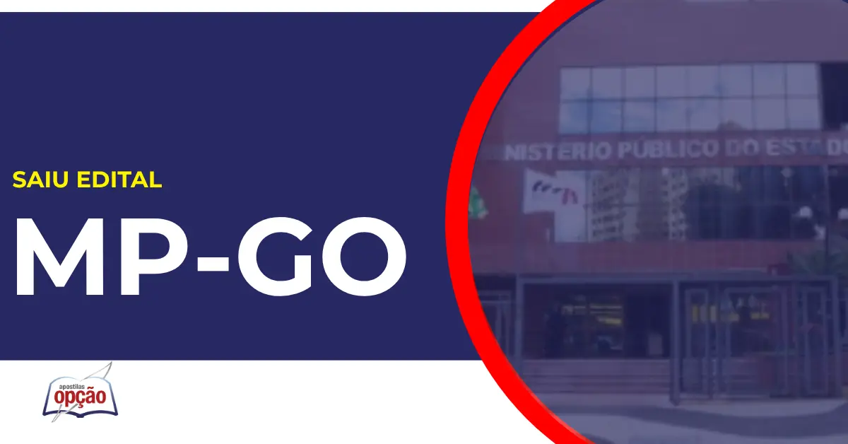 Fachada do Ministério público do Estado de Goiás, onde os candidatos do concurso MP GO vão trabalhar.