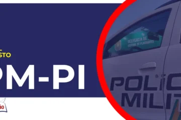 Viatura PM PI em frente a Delegacia Central do Piauí. Concurso PM PI.