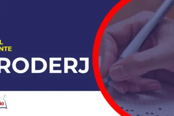 Pessoa preenchendo gabarito concurso Proderj.