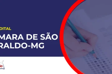 Pessoa preenchendo gabarito concurso Câmara de São Geraldo