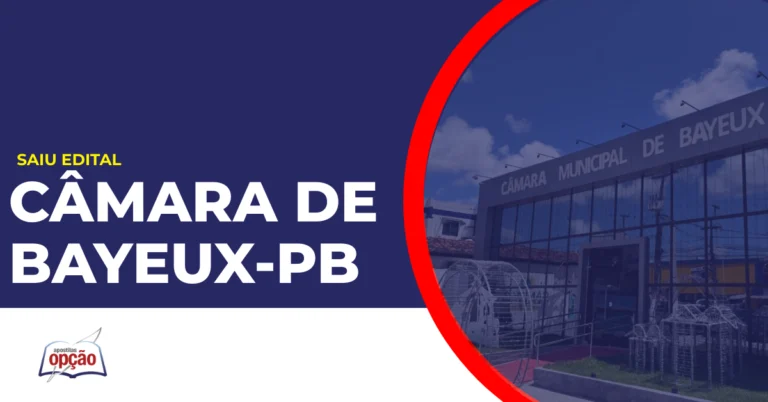 Câmara de Bayeux no estado da Paraíba. Concurso Câmara de Bayeux.