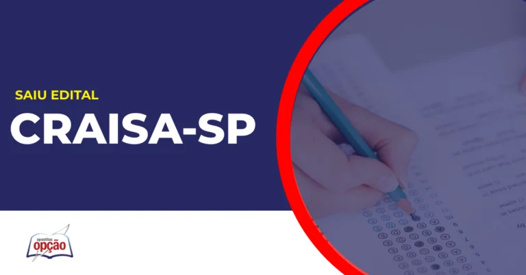 Pessoa preenchendo gabarito do concurso CRAISA SP