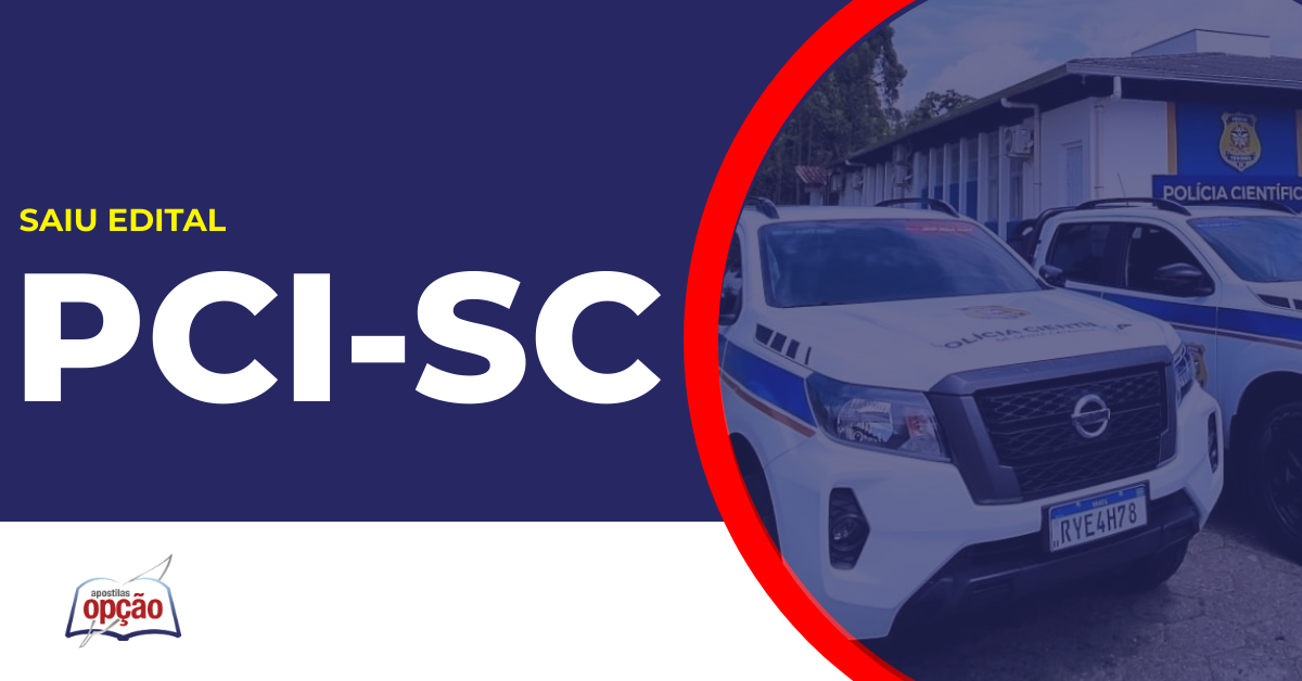 Viaturas PCI SC. Concurso Polícia Cientifica SC