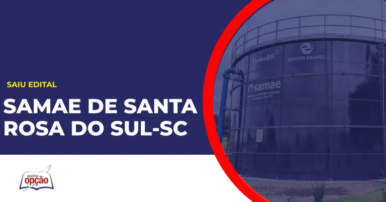 Sede SAMAE de Santa Rosa do Sul. Concurso SAMAE de Santa Rosa do Sul.