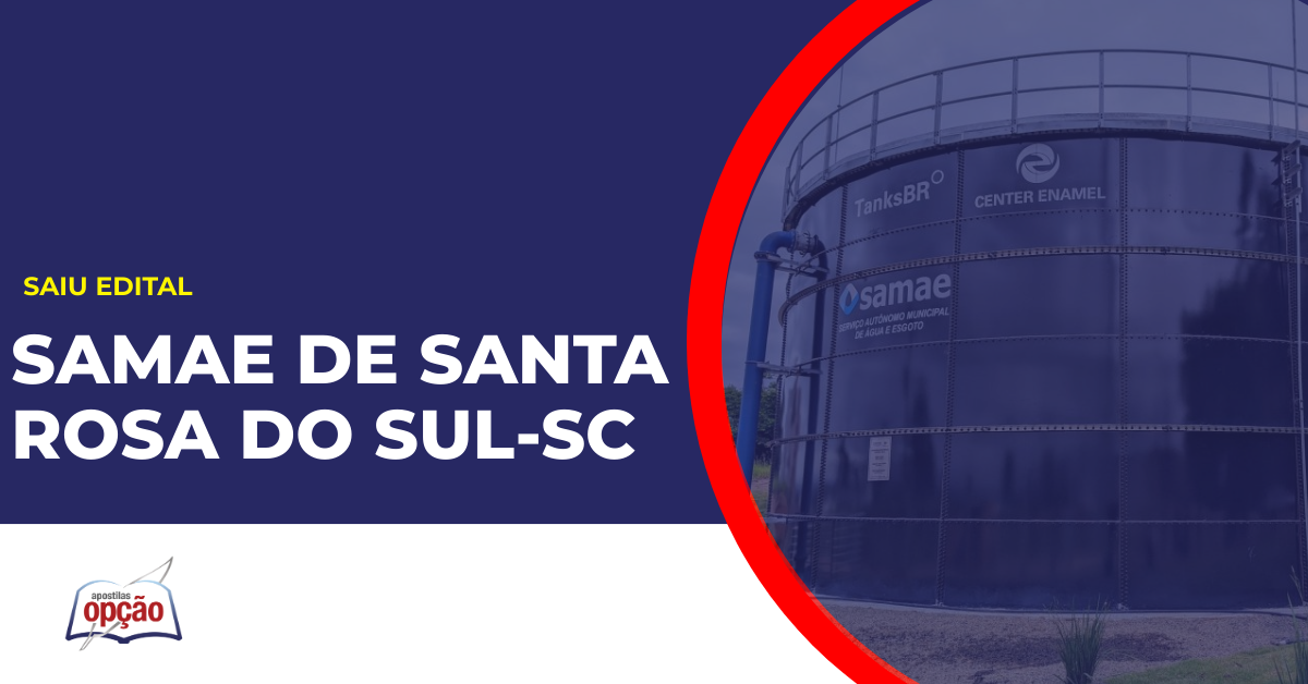 Sede SAMAE de Santa Rosa do Sul. Concurso SAMAE de Santa Rosa do Sul.