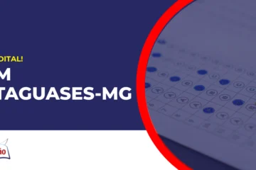 Pessoa preenchendo gabarito do concurso Guarda de Cataquases.