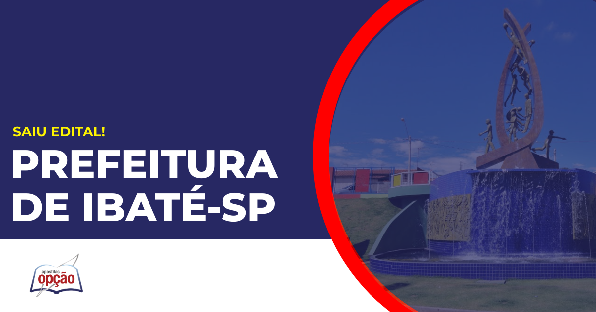 Cidade de Ibaté no estado de São Paulo. Concurso Prefeitura de Ibaté