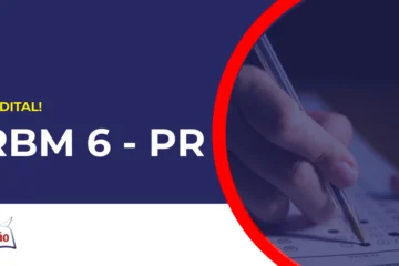 Pessoa preenchendo gabarito do concurso CRBM 6.