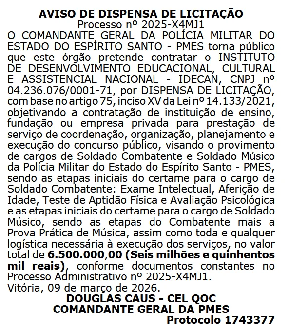 Dispensa de licitação
