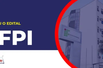 Imagem com fundo azul divulgando o Concurso IFPI