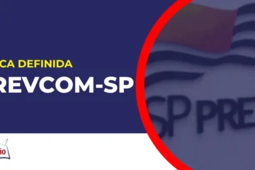 Imagem com fundo azul divulgando o Concurso Prevcom SP