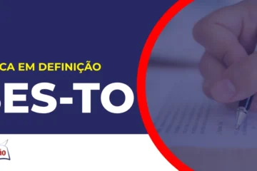 Imagem com fundo azul divulgando o Concurso SES TO