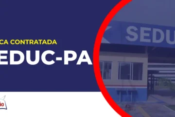 Imagem com fundo azul divulgando o Concurso Seduc PA 2026