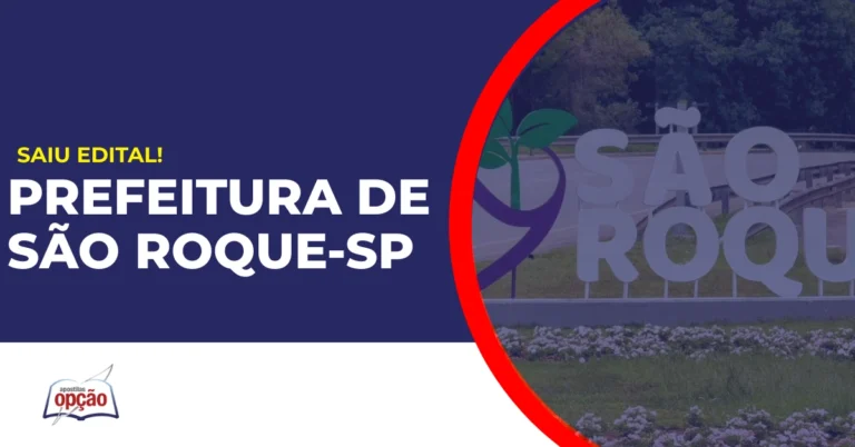Entrada da cidade de São Roque no estado de São Paulo. Concurso Prefeitura de São Roque