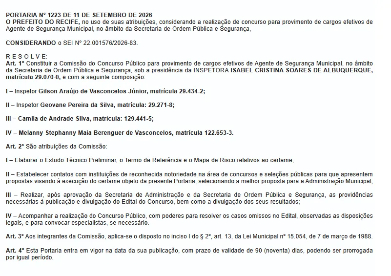 Concurso GCM Recife PE: 400 vagas! 