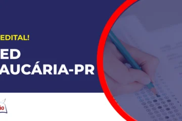 Pessoa preenchendo gabarito concurso SMED Araucária PR