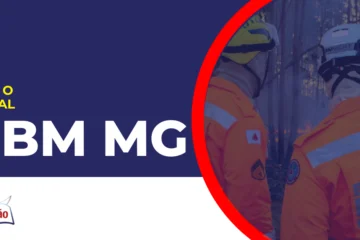 imagem com fundo azul divulgando o Concurso CBM MG