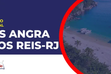 imagem com fundo azul divulgando o Concurso ISS Angra dos Reis RJ