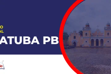 imagem com fundo azul divulgando o Concurso Itatuba PB