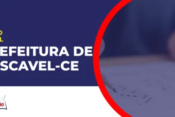 Imagem com fundo azul divulgando o Concurso Prefeitura de Cascavel CE
